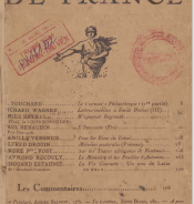 La revue de France. deuxième année. No 21